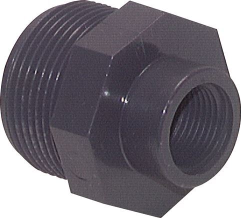 Reducing Ring Rp1/2'' Female x G1'' Male PVC-U 16bar (224.8psi) EN 1452-3 [5 Pieces]