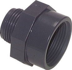 Reducing Adapter G1 1/2'' Male x Rp2'' Female PVC-U 16bar (224.8psi) EN 1452-3 [2 Pieces]