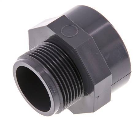 Reducing Adapter G1 1/4'' Male x Rp1 1/2'' Female PVC-U 16bar (224.8psi) EN 1452-3 [2 Pieces]