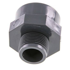 Reducing Adapter G3/4'' Male x Rp1'' Female PVC-U 16bar (224.8psi) EN 1452-3 [2 Pieces]