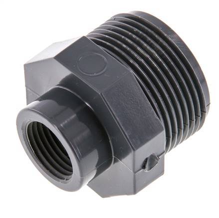 Reducing Ring Rp1/2'' Female x G1 1/4'' Male PVC-U 16bar (224.8psi) EN 1452-3 [2 Pieces]