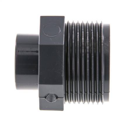 Reducing Ring Rp1/2'' Female x G1 1/4'' Male PVC-U 16bar (224.8psi) EN 1452-3 [2 Pieces]