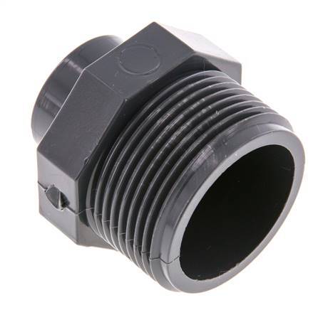 Reducing Ring Rp1/2'' Female x G1 1/4'' Male PVC-U 16bar (224.8psi) EN 1452-3 [2 Pieces]