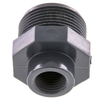 Reducing Ring Rp1/2'' Female x G1 1/4'' Male PVC-U 16bar (224.8psi) EN 1452-3 [2 Pieces]