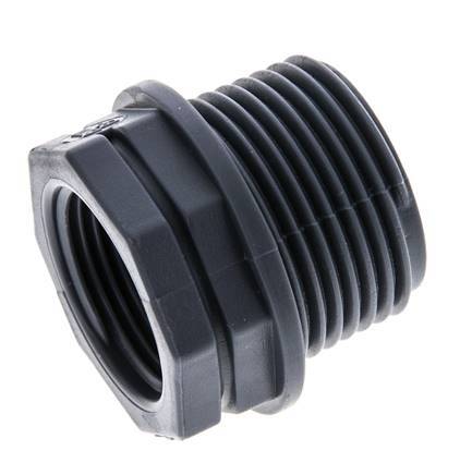 Reducing Ring G3/4'' Female x G1'' Male Polypropylene (pp) 10bar (140.5psi) FDA 36mm Hex [2 Pieces]