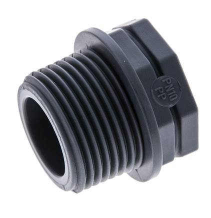 Bague De Réduction G3/4'' Femelle x G1'' Mâle Polypropylène (pp) 10bar (140.5psi) FDA 36mm Hex [2 Pièces]