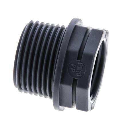 Bague De Réduction G3/4'' Femelle x G1'' Mâle Polypropylène (pp) 10bar (140.5psi) FDA 36mm Hex [2 Pièces]
