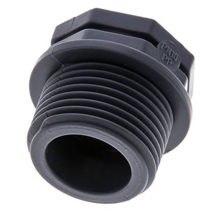 Bague De Réduction G1/2'' Femelle x G1'' Mâle Polypropylène (pp) 10bar (140.5psi) FDA 36mm Hex [2 Pièces]
