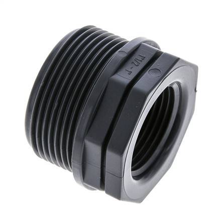 Reducing Ring G1'' Female x G1 1/2'' Male Polypropylene (pp) 10bar (140.5psi) FDA 50mm Hex