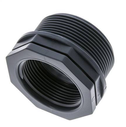 Reducing Ring G1 1/2'' Female x G2'' Male Polypropylene (pp) 10bar (140.5psi) FDA 65mm Hex