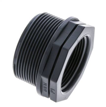 Bague De Réduction G1 1/2'' Femelle x G2'' Mâle Polypropylène (pp) 10bar (140.5psi) FDA 65mm Hex