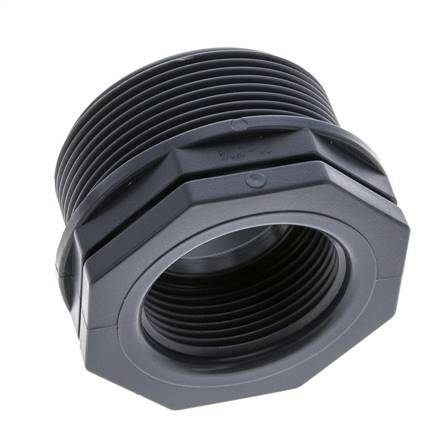 Reducing Ring G1 1/4'' Female x G2'' Male Polypropylene (pp) 10bar (140.5psi) FDA 65mm Hex