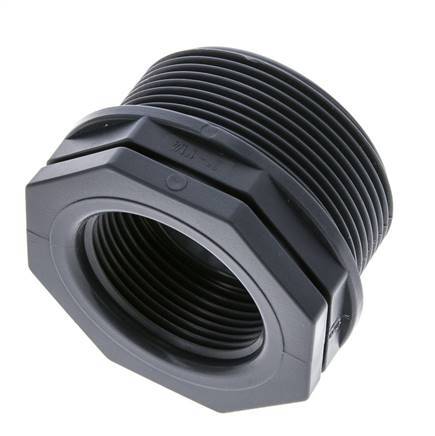 Bague De Réduction G1 1/4'' Femelle x G2'' Mâle Polypropylène (pp) 10bar (140.5psi) FDA 65mm Hex