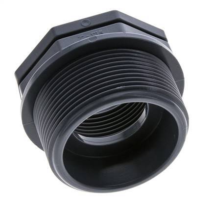 Bague De Réduction G1 1/4'' Femelle x G2'' Mâle Polypropylène (pp) 10bar (140.5psi) FDA 65mm Hex