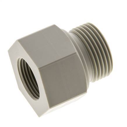 Reducing Ring G3/4'' Female x G1'' Male Polypropylene (pp) 10bar (140.5psi) FDA 43mm Hex