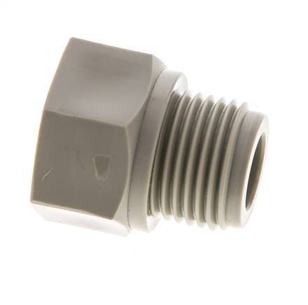 Reducing Ring G3/8'' Female x G1/2'' Male Polypropylene (pp) 10bar (140.5psi) FDA 27mm Hex