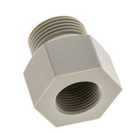 Reducing Ring G3/4'' Female x G1'' Male PVDF 10bar (140.5psi) FDA 43mm Hex
