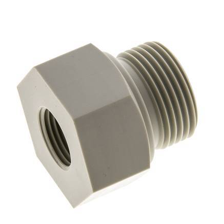 Reducing Ring G1/2'' Female x G1'' Male Polypropylene (pp) 10bar (140.5psi) FDA 43mm Hex