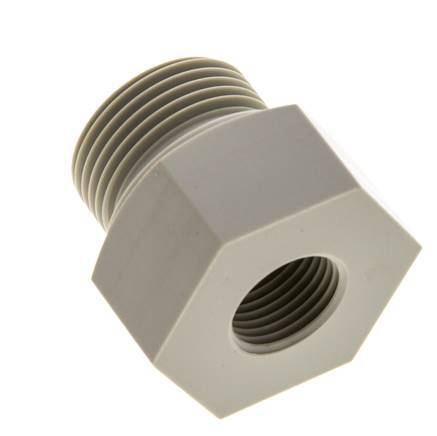 Bague De Réduction G1/2'' Femelle x G1'' Mâle Polypropylène (pp) 10bar (140.5psi) FDA 43mm Hex
