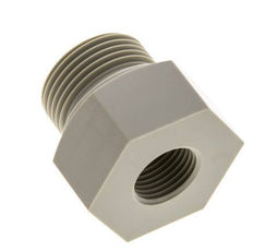 Bague De Réduction G1/2'' Femelle x G1'' Mâle Polypropylène (pp) 10bar (140.5psi) FDA 43mm Hex