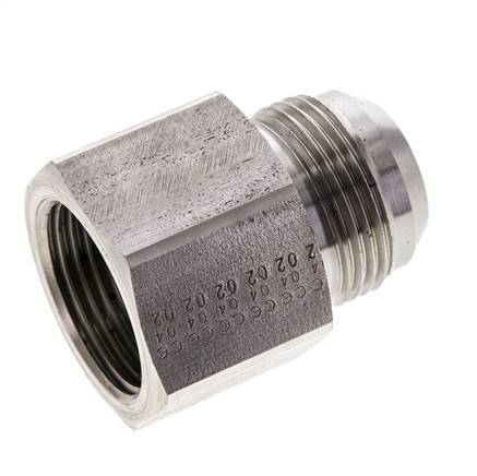 JIC Reducing Nipple G1'' Female x UN 1-5/16''-12 Male Stainless Steel 150bar (2107.5psi)