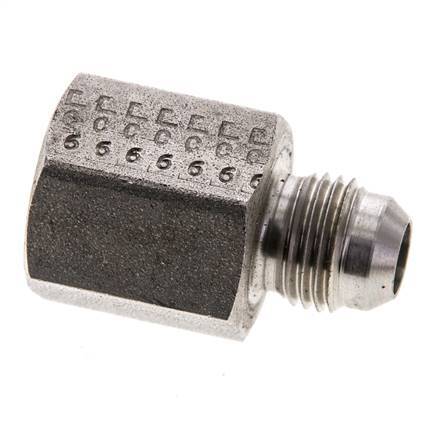 JIC Reducing Nipple G3/8'' Female x UNF 9/16''-18 Male Stainless Steel 275bar (3863.75psi)
