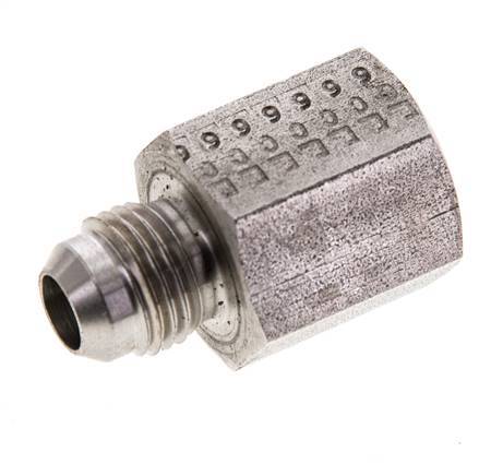 Mamelon réducteur JIC G3/8'' Femelle x UNF 9/16''-18 Mâle Acier inoxydable 275bar (3863.75psi)