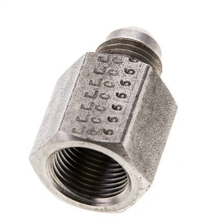 Mamelon réducteur JIC G3/8'' Femelle x UNF 9/16''-18 Mâle Acier inoxydable 275bar (3863.75psi)