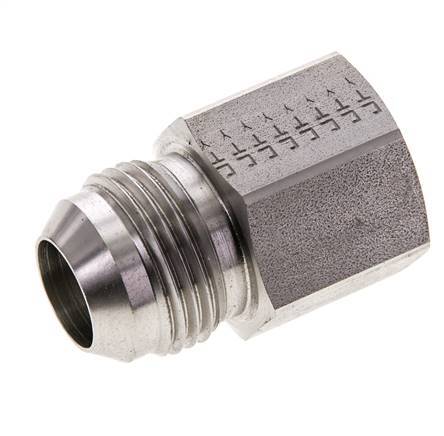 Raccord de réduction JIC G1/2'' femelle x UN 1-1/16''-12 mâle en acier inoxydable 210bar (2950.5psi)