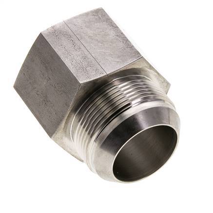 JIC Reducing Nipple G1 1/2'' Female x UN 1-7/8''-12 Male Stainless Steel 105bar (1475.25psi)