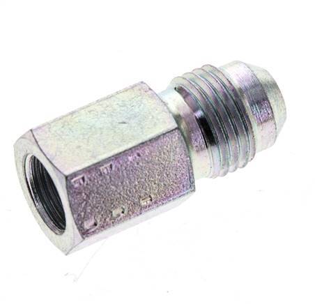 Mamelon réducteur JIC G1/8'' Femelle x UNF 1/2''-20 Mâle Acier 275bar (3863.75psi)