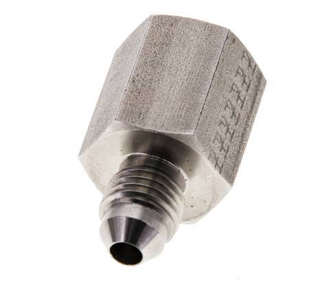Mamelon réducteur JIC G1/4'' femelle x UNF 7/16''-20 mâle Acier inoxydable 310bar (4355.5psi)