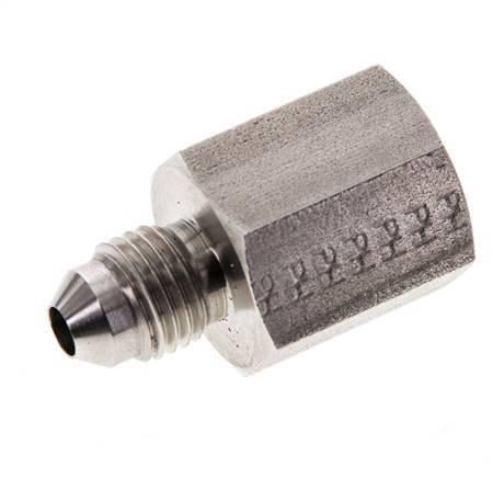 Mamelon réducteur JIC G1/4'' femelle x UNF 7/16''-20 mâle Acier inoxydable 310bar (4355.5psi)