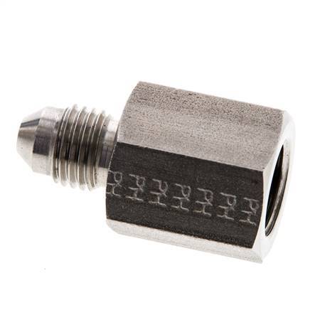 Mamelon réducteur JIC G1/4'' femelle x UNF 7/16''-20 mâle Acier inoxydable 310bar (4355.5psi)
