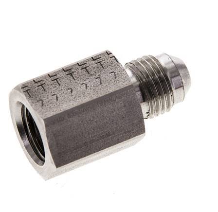 JIC Reducing Nipple G1/4'' Female x UNF 1/2''-20 Male Stainless Steel 275bar (3863.75psi)