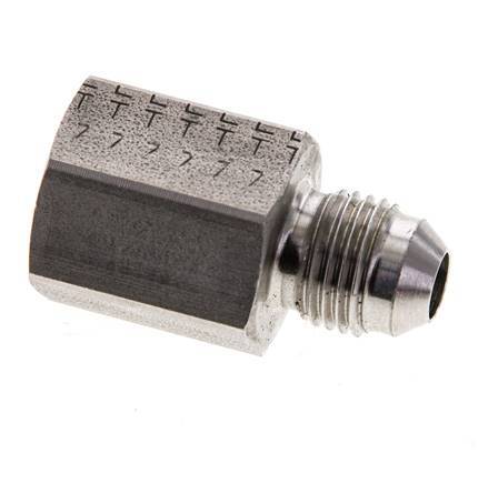 Raccord de réduction JIC G1/4'' femelle x UNF 1/2''-20 mâle Acier inoxydable 275bar (3863.75psi)