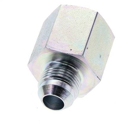 JIC Reducing Nipple G1/2'' Female x UNF 3/4''-16 Male Steel 275bar (3863.75psi)