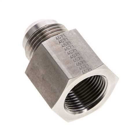 Mamelon réducteur JIC G3/4'' femelle x UN 1-1/16''-12 mâle Acier inoxydable 175bar (2458.75psi)