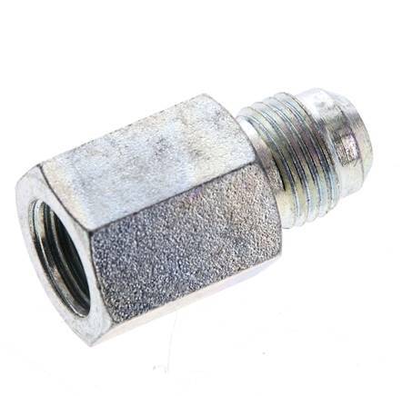JIC Reducing Nipple G1/4'' Female x UNF 9/16''-18 Male Steel 275bar (3863.75psi)