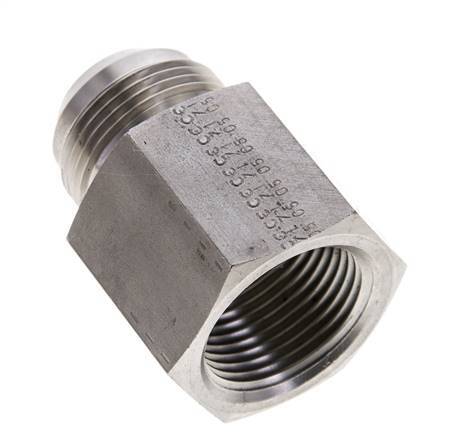 JIC Reducing Nipple UN 1-5/16''-12 Male x 1'' NPT Female Stainless Steel 140bar (1967.0psi)