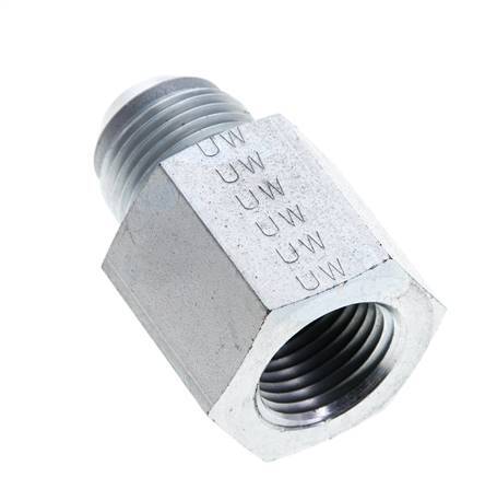 Embout réducteur JIC UNF 7/8''-14 Mâle x 1/2'' NPT Femelle Acier 210bar (2950.5psi)