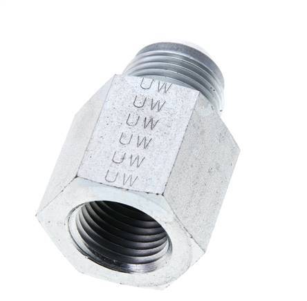 Embout réducteur JIC UNF 7/8''-14 Mâle x 1/2'' NPT Femelle Acier 210bar (2950.5psi)