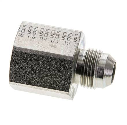 Mamelon réducteur JIC UNF 3/4''-16 Mâle x 1/2'' NPT Femelle Acier 210bar (2950.5psi)