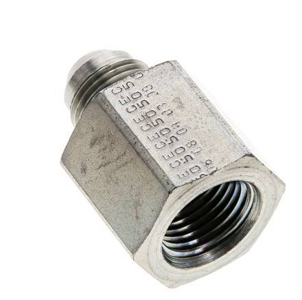 Mamelon réducteur JIC UNF 3/4''-16 Mâle x 1/2'' NPT Femelle Acier 210bar (2950.5psi)