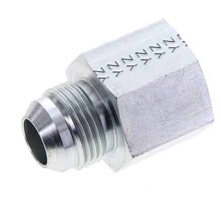 Embout réducteur JIC UN 1-1/16''-12 Mâle x 3/4'' NPT Femelle Acier 170bar (2388.5psi)