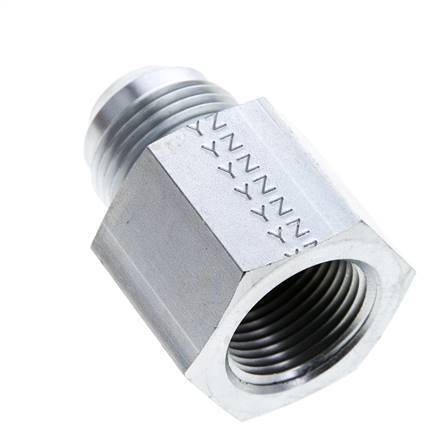 Embout réducteur JIC UN 1-1/16''-12 Mâle x 3/4'' NPT Femelle Acier 170bar (2388.5psi)
