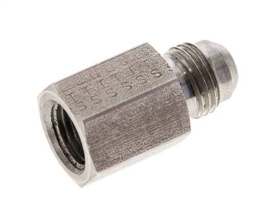 JIC Reducing Nipple UNF 9/16''-18 Male x 1/4'' NPT Female Stainless Steel 275bar (3863.75psi)