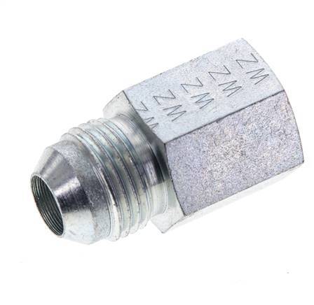 Embout réducteur JIC UNF 3/4''-16 mâle x 3/8'' NPT femelle Acier 210bar (2950.5psi)