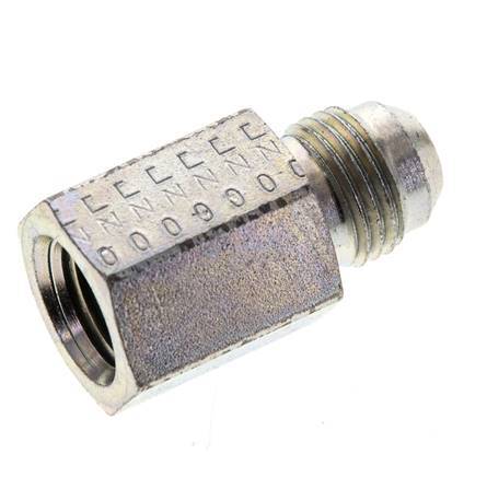 Embout réducteur JIC UNF 9/16''-18 Mâle x 1/4'' NPT Femelle Acier 275bar (3863.75psi)