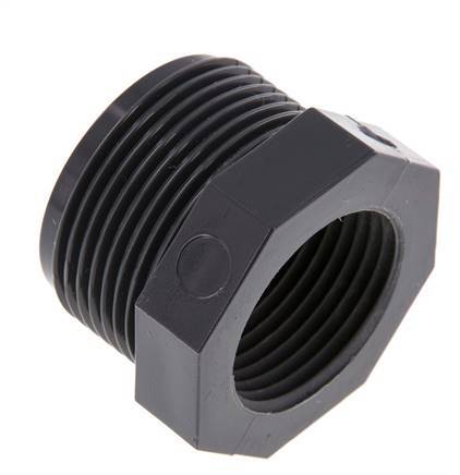 Reducing Ring Rp1 1/4'' Female x G1 1/4'' Male PVC-U 16bar (224.8psi) EN 1452-3 [2 Pieces]